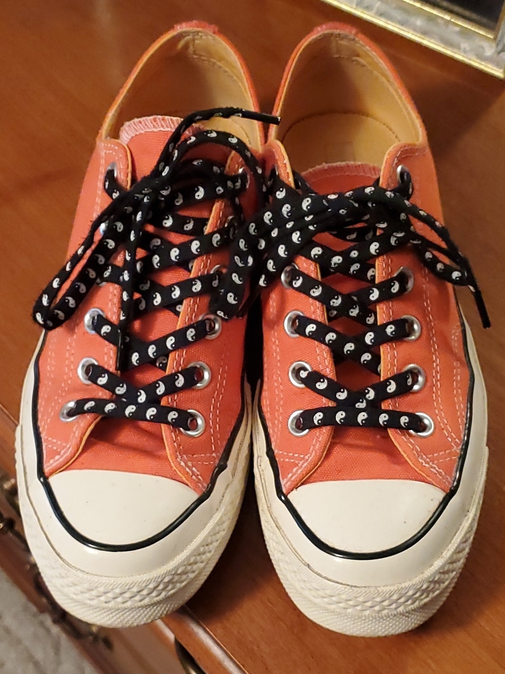 Converse Chuck 70 Ox Low Top Canvas Lace-Up Orange/Black 164213C Psy Kichs